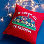 Funny Rugby Christmas Cushion, thumbnail 2 of 5