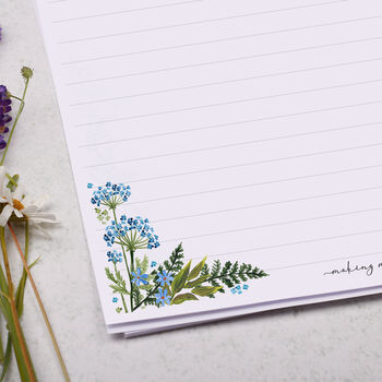 A4 Letter Writing Paper With Wild Flowers, 2 of 4