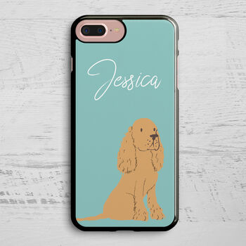 Personalised Cocker Spaniel Dog Phone Case, 3 of 3