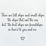 Friendship Quote Porcelain Coaster Gift Tall Ships, thumbnail 2 of 2