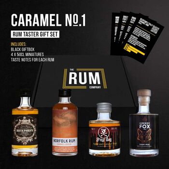 Caramel Rum Taster Set Gift Box One, 3 of 5