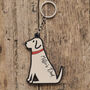 Yellow Labrador Key Ring Personalisation Available, thumbnail 2 of 5