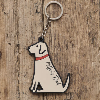 Yellow Labrador Key Ring Personalisation Available, 2 of 4