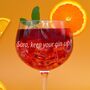 Personalised Your Own Message Band Gin Glass, thumbnail 2 of 4