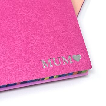 Mothers Day Rainbow Edged Small A6 Notebook, 3 of 6