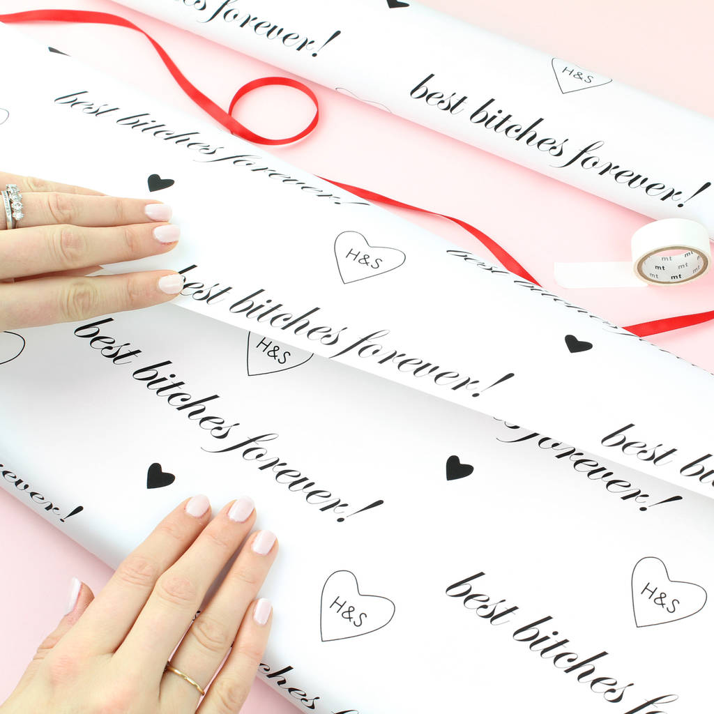 Personalised Best Friends, 'Palentines' Wrapping Paper, 1 of 3