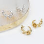 18ct Gold Plated Or Sterling Silver Flower Ear Cuffs, thumbnail 2 of 6