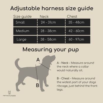 Nervous Dog Adjustable Harness, Like A Star, 8 of 10