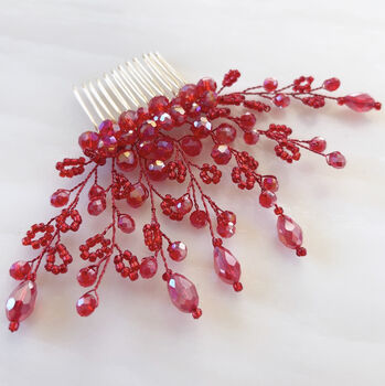 Vibrant Red Hair Comb, 4 of 6