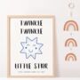 'Twinkle Twinkle Little Star' Nursery Rhyme Print, thumbnail 4 of 5