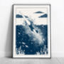 'Into The Deep' Swimming Art Print, thumbnail 2 of 2