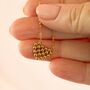 Gold Plated Beaded Heart Necklace, thumbnail 2 of 3