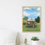 Hilly Fields Park London Travel Poster Art Print, thumbnail 3 of 8