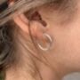 Small Silver Or Gold Handmade Lynsey Hoops, thumbnail 4 of 9