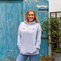 Grey Rainbow 'Peace And Love' Hoodie With Pockets, thumbnail 4 of 5