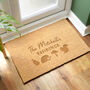 Personalised Pumpkin Rectangle Doormat, thumbnail 1 of 4