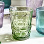 Set Of Four Vintage Colour Embossed Tumblers, thumbnail 6 of 9