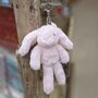 Katie The Plush Light Pink Bunny Keyring, thumbnail 1 of 2