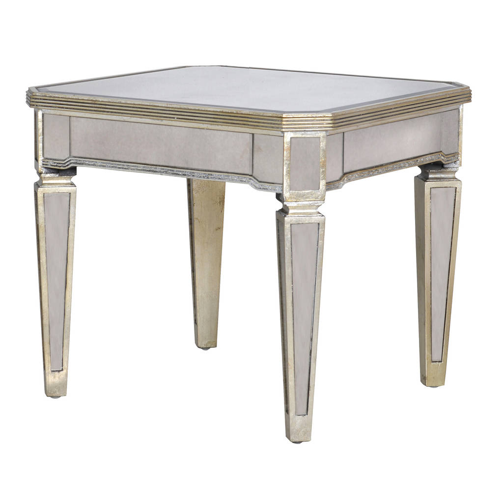 Venetian Mirrored Side Table