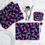 Radish Placemats | Illustrated Tableware Set | British Made, thumbnail 6 of 6