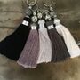 Classic Silky Black And Greys Tassels, thumbnail 5 of 7