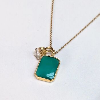 The Duo Green Onyx Necklace, 2 of 11