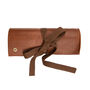 Personalised Leather Tool Roll In Brown, thumbnail 2 of 8