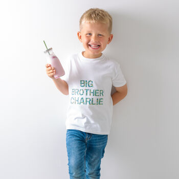 Personalised Big Sister / Brother, Little Sister / Brother Sibling Matching Set Floral, 10 of 10