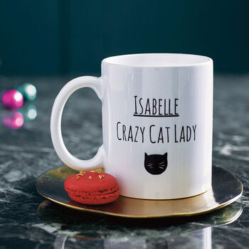 Personalised Cat Lady Mug, 2 of 4
