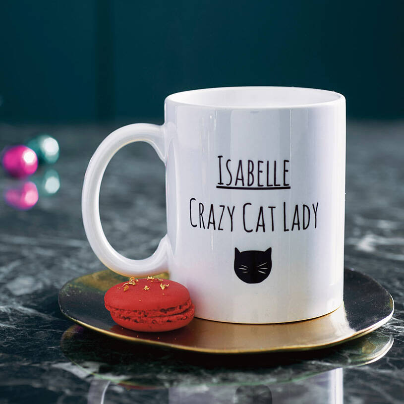 Personalised Cat Lady Mug, 1 of 4