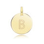 Round Plain Initial Pendant, thumbnail 2 of 12