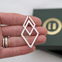 Sterling Silver Geometric Statement Necklace, thumbnail 8 of 10