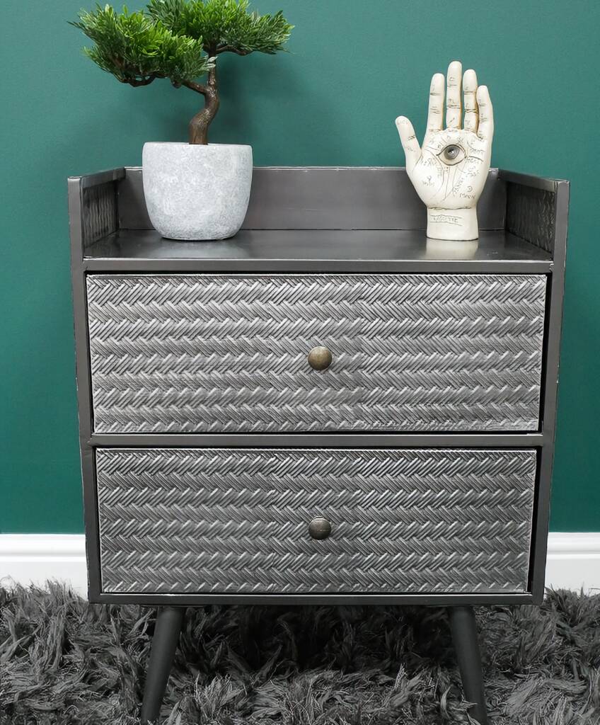 Industrial Retro Metal Bedside By Life Of Luxury