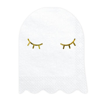 Halloween Spooky Ghost Shaped Party Napkins, 3 of 4