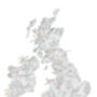 Personalised The UK And Ireland Walking Map Two, thumbnail 2 of 6