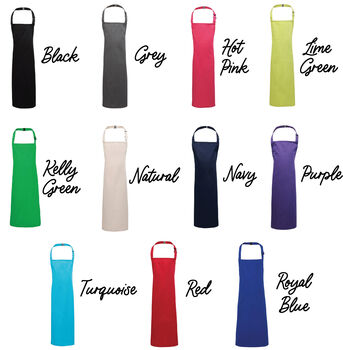 Mother And Child Matching Aprons In A Varsity Style, 2 of 2