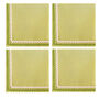Green Linen Napkins, Set Of Four, thumbnail 2 of 4