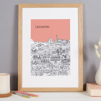 Personalised Leicester Print, 9 of 9