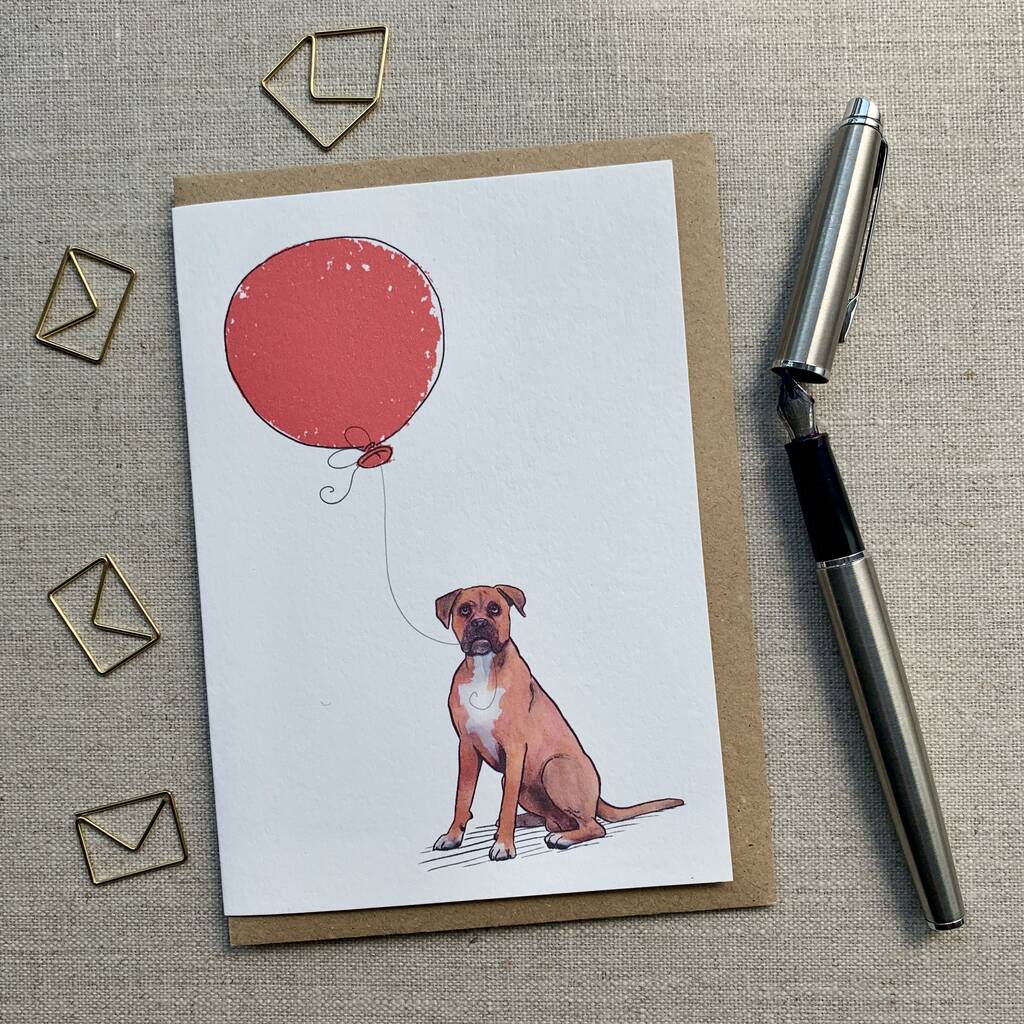 Personalised Boxer Birthday Card, 1 of 7