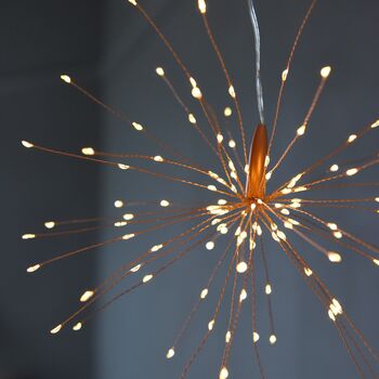 Copper Starburst Hanging Light, 3 of 4