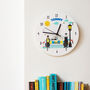 Children's Personalised Police Themed Bedroom Clock, thumbnail 6 of 7