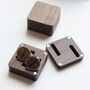 Engraved Men's Hobby Cufflinks In Wood Gift Box, thumbnail 4 of 9