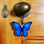Blue Morpho Butterfly Wooden Hanging Decoration, thumbnail 2 of 5