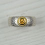 Silver And Gold Mandarin Garnet Ring, thumbnail 2 of 4