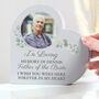 Personalised Wedding Memory Table Heart Ornament, thumbnail 1 of 4