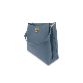 Denim Blue Leather Tote Bag, 2 of 5