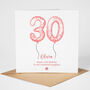 Personalised 30th Birthday Card Her, thumbnail 1 of 3