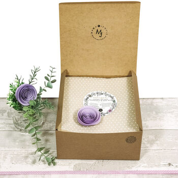 Pregnancy Gift Box Vegan Mum To Be Pamper Hamper Lilac, 5 of 5