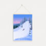 Go Sledging Travel Poster Art Print, thumbnail 6 of 8