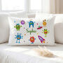 Kids Personalised Monster Theme Pillowcase, thumbnail 1 of 6